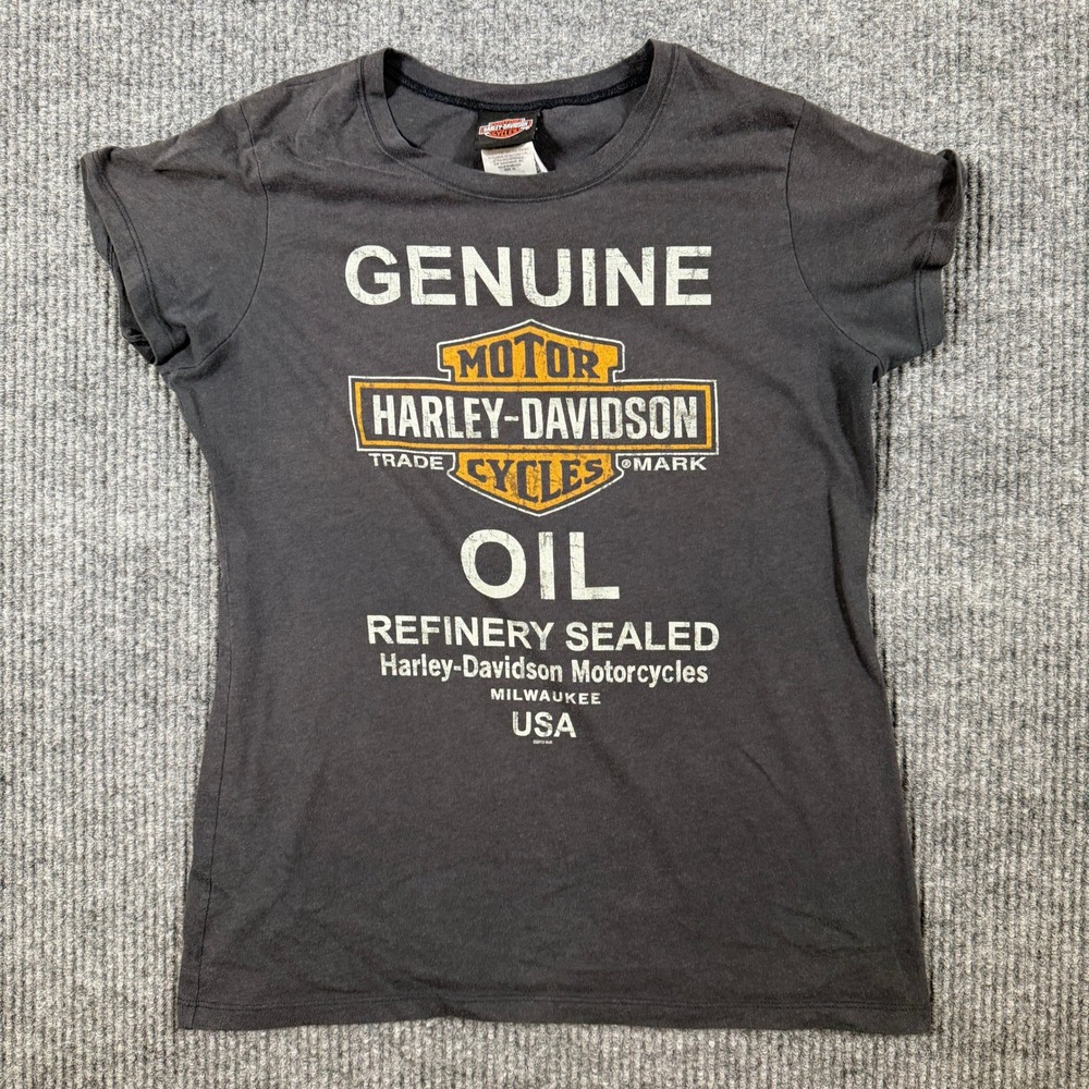 Harley-Davidson Indy-West Indianapolis Graphic T-Shirt Black Womens XL 2013